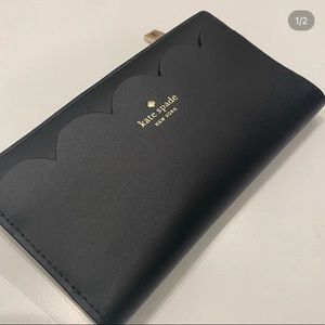 Perfect condition black leather Kate spade wallet